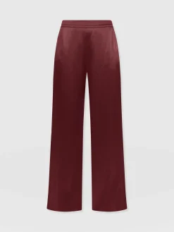 Best Saint and Sofia Langley Wide Leg Pant - Maroon
