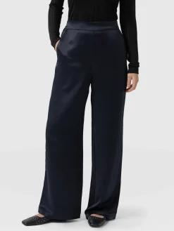 Clearance Saint and Sofia Langley Wide Leg Pant - Navy