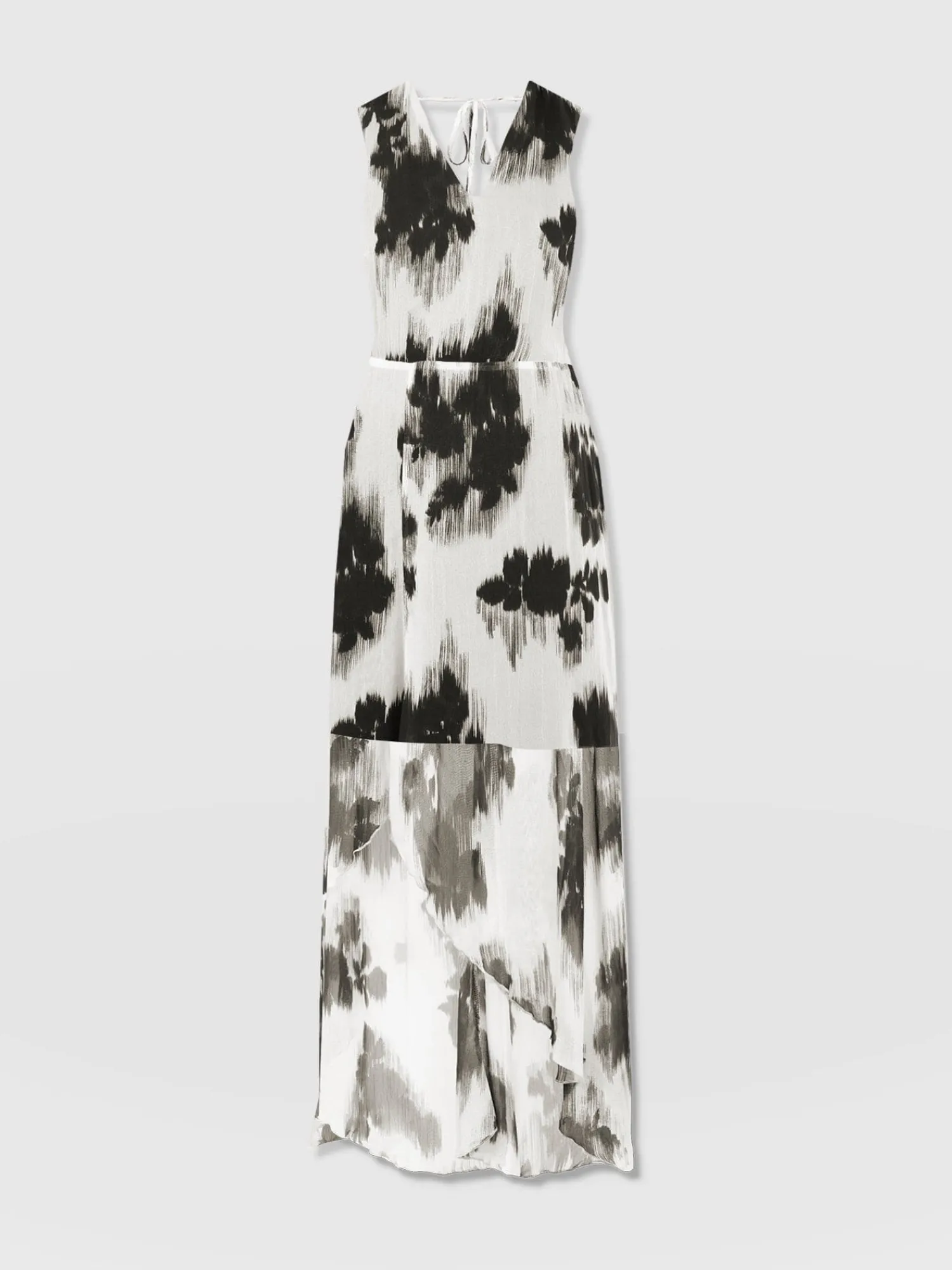 Clearance Saint and Sofia Lexi High Low Dress - White Fade Floral