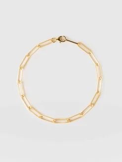 Fashion Saint and Sofia Link Chain Bracelet - Gold