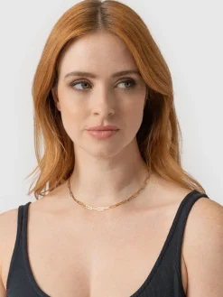 Fashion Saint and Sofia Link Chain Necklace - Gold