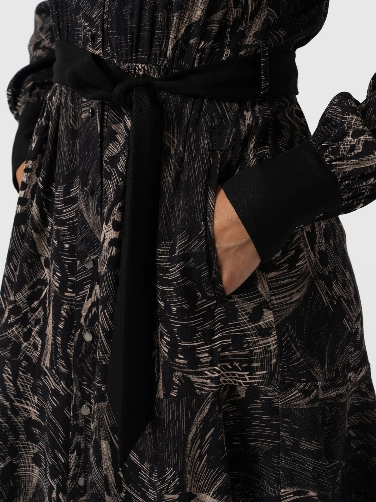 Outlet Saint and Sofia Lori Fit & Flare Dress - Spot Feather