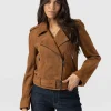 Best Saint and Sofia Luther Suede Jacket - Camel