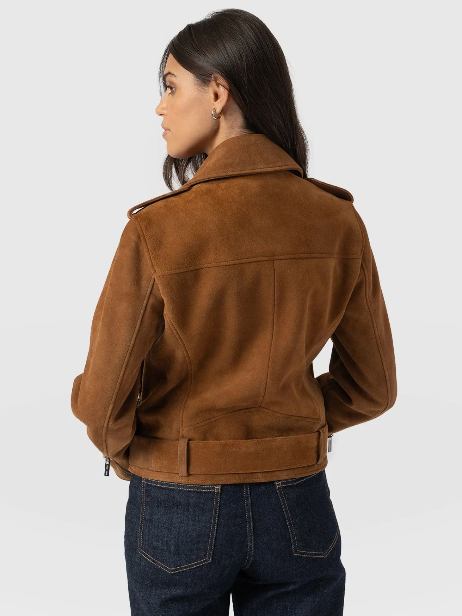Best Saint and Sofia Luther Suede Jacket - Camel