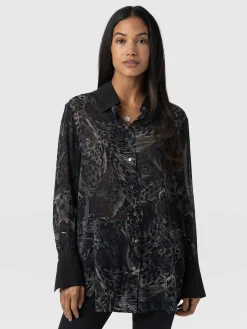 Outlet Saint and Sofia Madison Shirt - Spot Feather