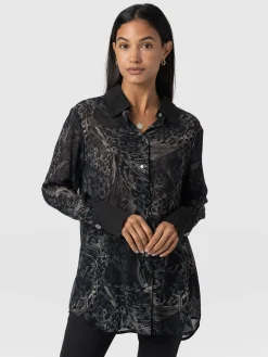 Outlet Saint and Sofia Madison Shirt - Spot Feather
