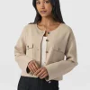 New Saint and Sofia Maeva Knit Jacket - Cream