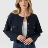 Hot Saint and Sofia Maeva Knit Jacket - Navy