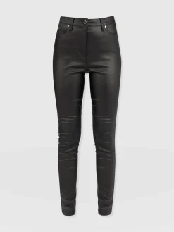 Discount Saint and Sofia Maeva Skinny Pant - Black Coated