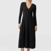 Sale Saint and Sofia Maggie Wrap Midi Dress - Black