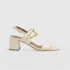 Sale Saint and Sofia Maida Block Heeled Mules - Cream