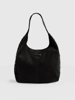 New Saint and Sofia Margot Hobo Shoulder Bag - Black