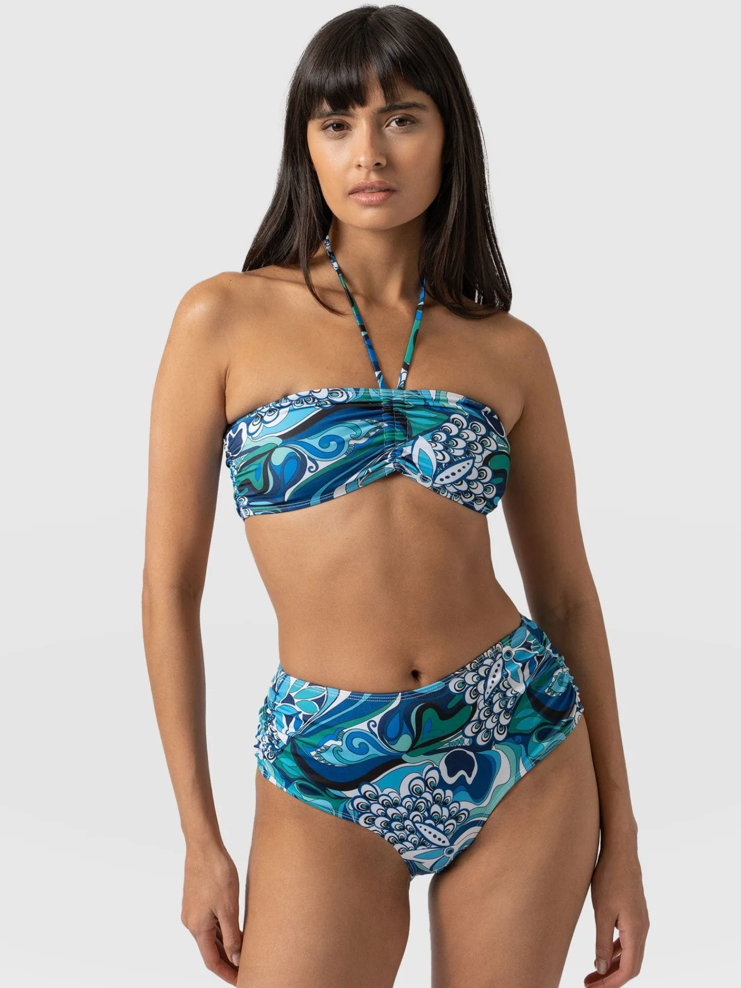 Sale Saint and Sofia Maya Bandeau Bikini Bottom - Paradise