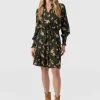 Outlet Saint and Sofia Mini Olivia Zip Up Dress - Khaki Paisley
