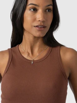 Discount Saint and Sofia Nova Racer Vest - Russet Brown