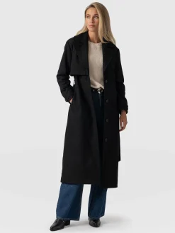 Discount Saint and Sofia Odette Coat - Black