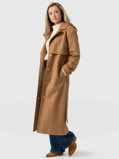 New Saint and Sofia Odette Coat - Camel