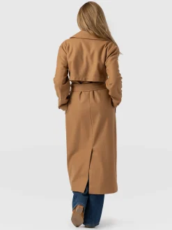 New Saint and Sofia Odette Coat - Camel