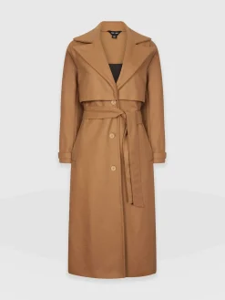 New Saint and Sofia Odette Coat - Camel