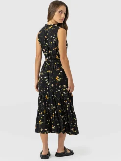 New Saint and Sofia Orla Dress - Black Floral