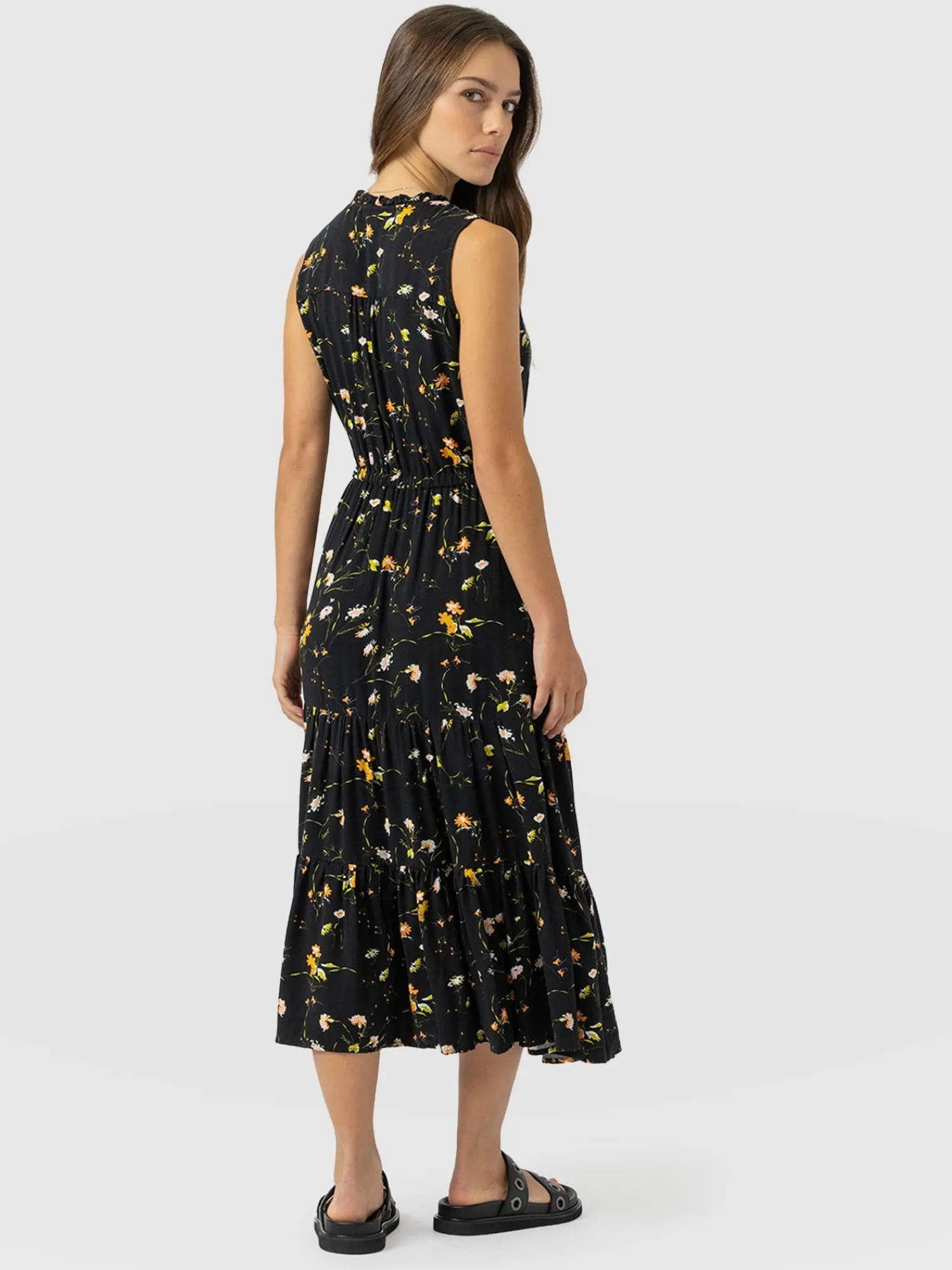 New Saint and Sofia Orla Dress - Black Floral