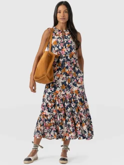 Best Saint and Sofia Orla Dress - Navy Cream Floral