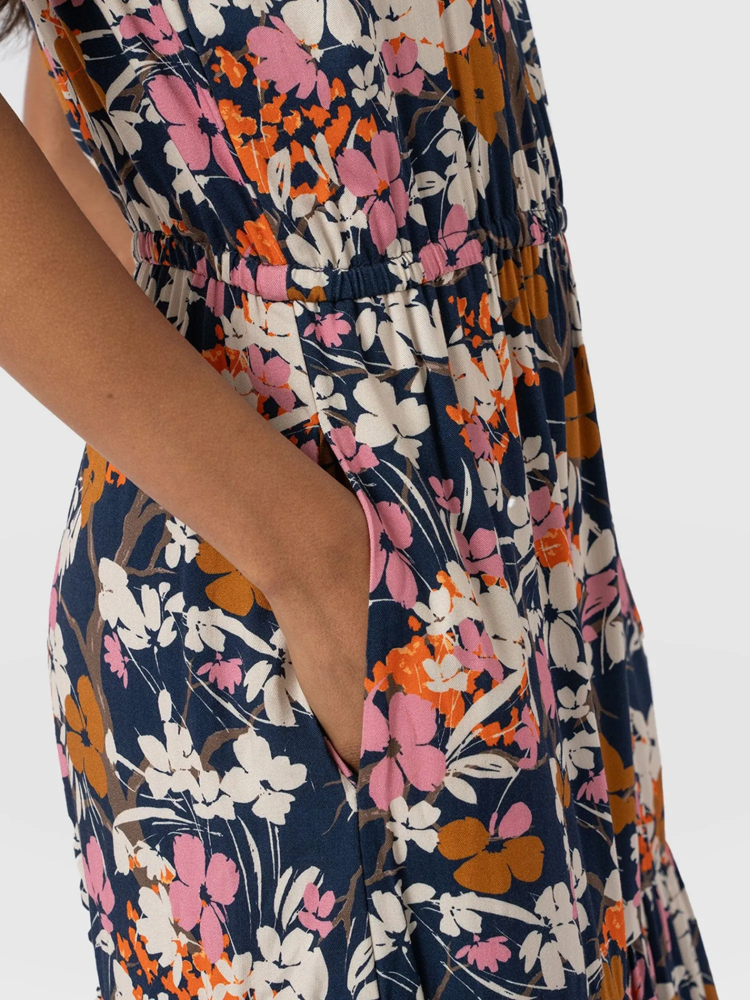 Best Saint and Sofia Orla Dress - Navy Cream Floral