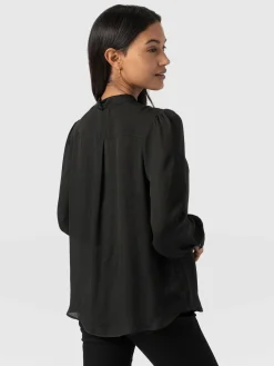 Fashion Saint and Sofia Paxton Pussybow Blouse - Black