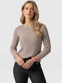 Hot Saint and Sofia Primrose Knit Sweater - Malt