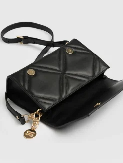 Online Saint and Sofia Quilted Keira Cross Body Bag - Black
