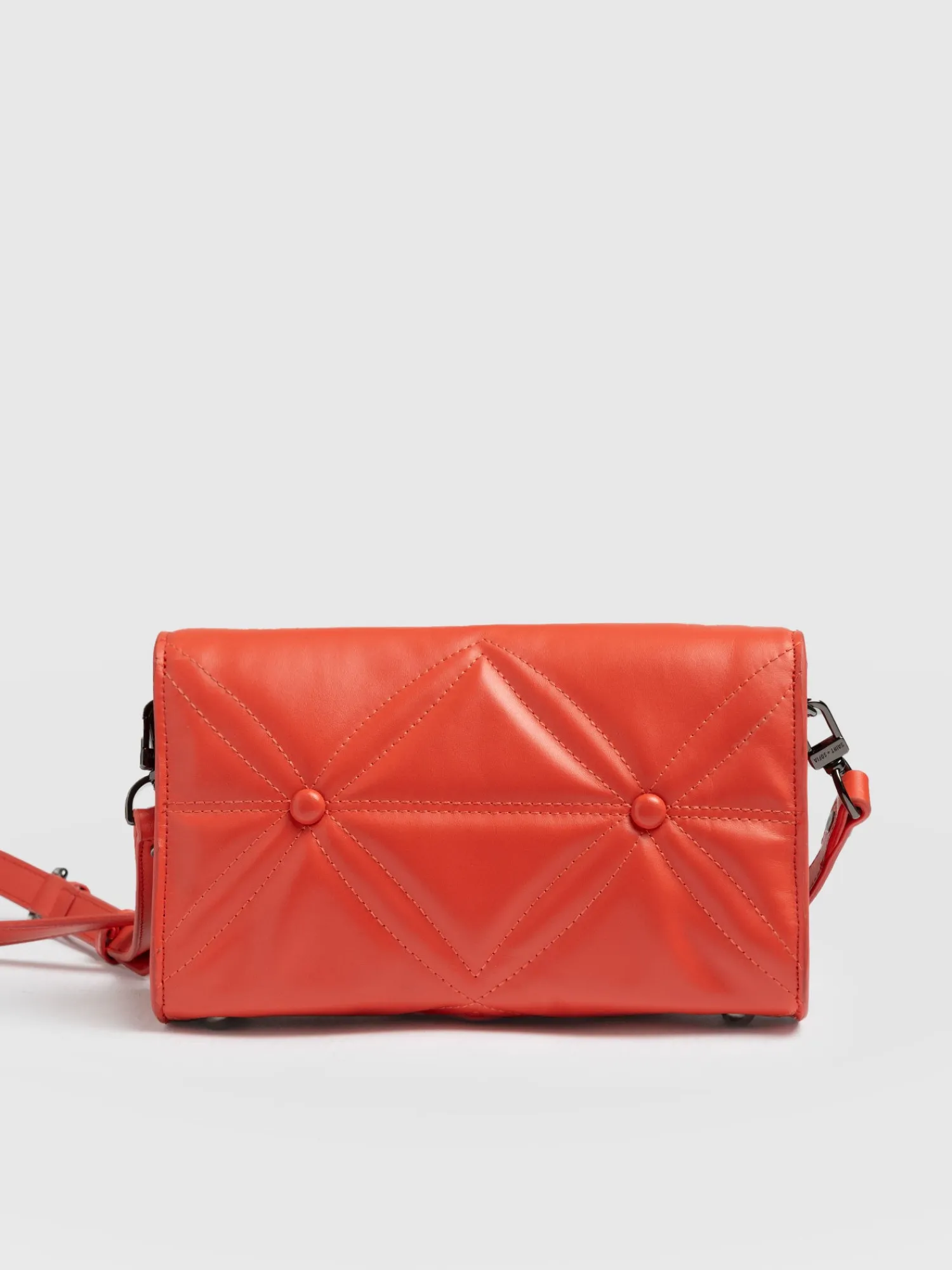 Sale Saint and Sofia Quilted Keira Cross Body Bag - Coral