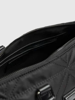 Online Saint and Sofia Quilted Maeve Duffle Bag - Black