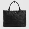 Discount Saint and Sofia Quilted Selene Shopper Bag - Black