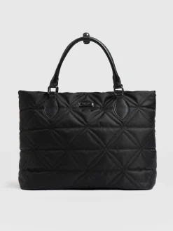 Discount Saint and Sofia Quilted Selene Shopper Bag - Black