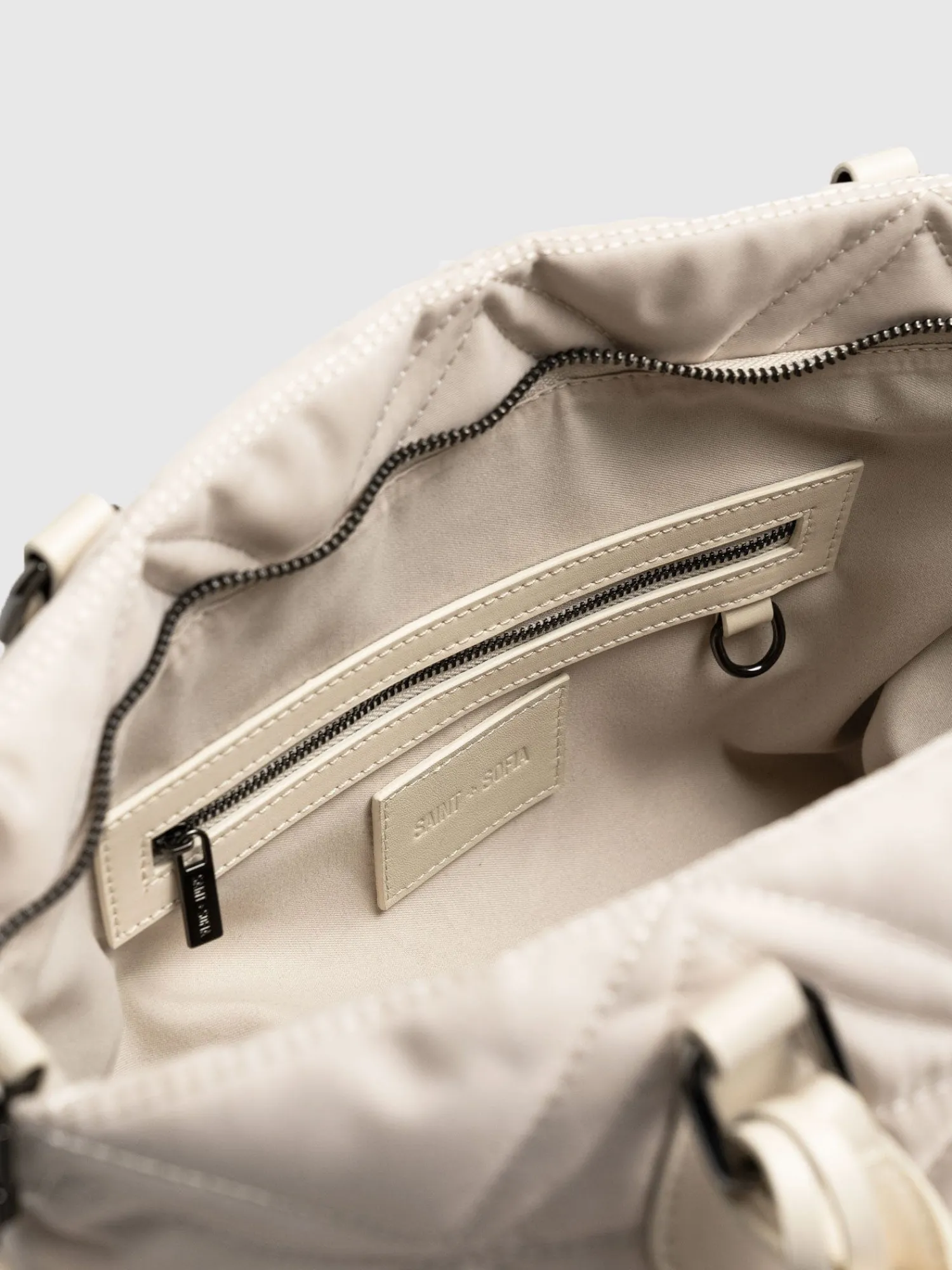 Hot Saint and Sofia Quilted Selene Shopper Bag - Cream