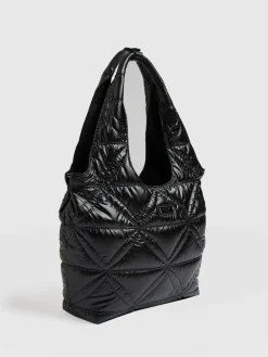 Online Saint and Sofia Quilted Stella Shoulder Tote Bag - Black
