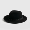 Hot Saint and Sofia Ramona Studded Hat - Black