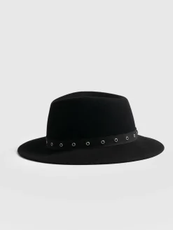 Hot Saint and Sofia Ramona Studded Hat - Black