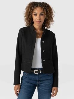 Sale Saint and Sofia Ramone Jacket - Zebra Jacquard