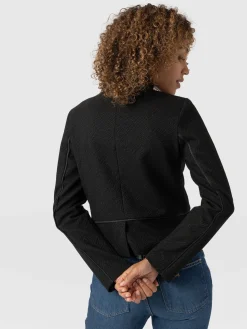 Sale Saint and Sofia Ramone Jacket - Zebra Jacquard