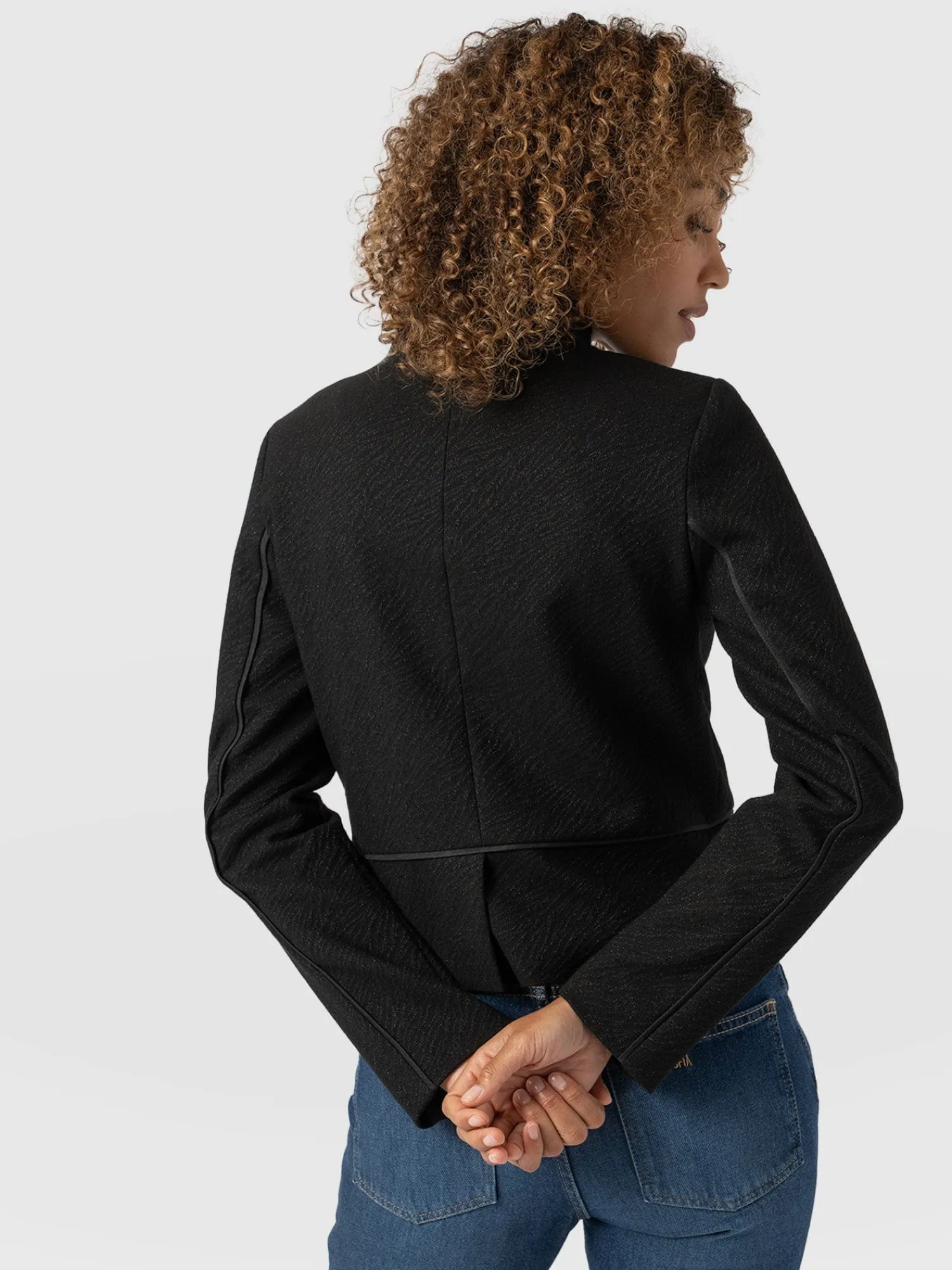 Sale Saint and Sofia Ramone Jacket - Zebra Jacquard