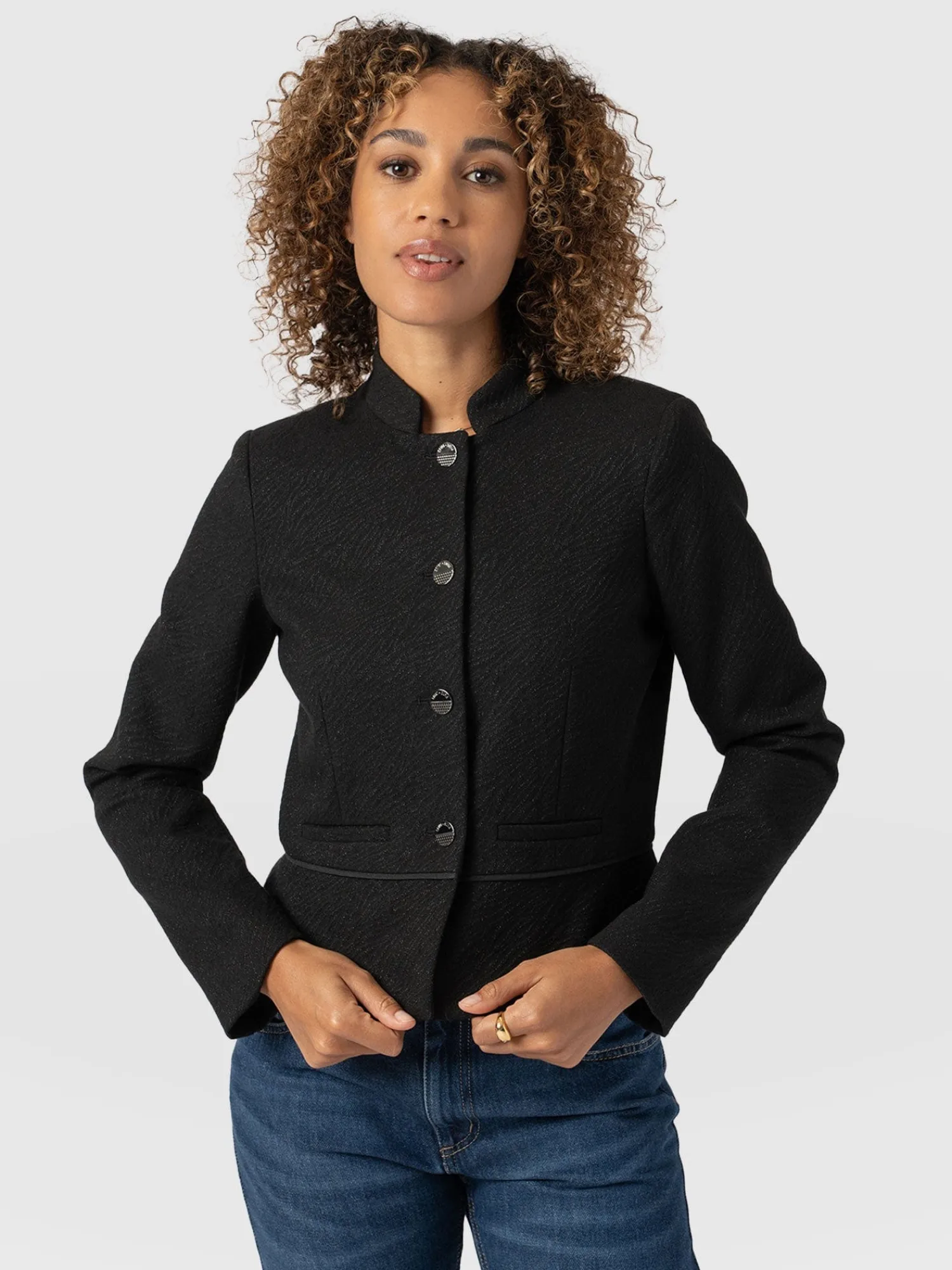 Sale Saint and Sofia Ramone Jacket - Zebra Jacquard