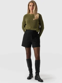 Online Saint and Sofia Ramone Short - Zebra Jacquard