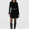Online Saint and Sofia Raya Knit Dress - Black