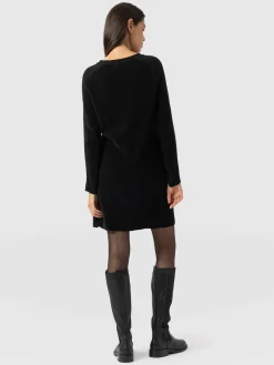 Online Saint and Sofia Raya Knit Dress - Black