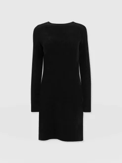 Online Saint and Sofia Raya Knit Dress - Black