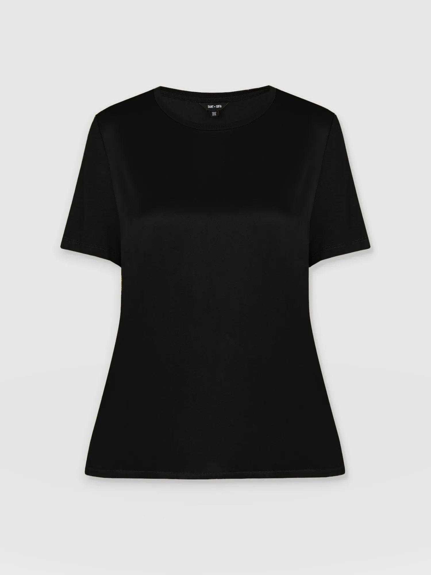 Clearance Saint and Sofia Rayner Contrast Tee - Black