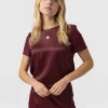 Online Saint and Sofia Rayner Contrast Tee - Maroon