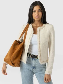 Online Saint and Sofia Rayner Jacket - Cream Bouclé