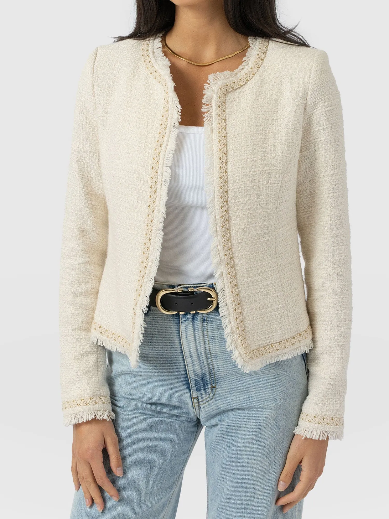 Online Saint and Sofia Rayner Jacket - Cream Bouclé